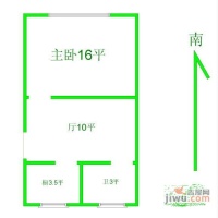 太浜巷1室1厅1卫40㎡户型图