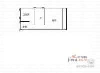 长新小区1室1厅1卫41㎡户型图