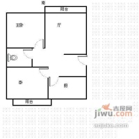 石泉大厦2室1厅1卫85㎡户型图