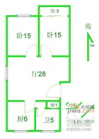 嘉富利大厦3室2厅2卫116㎡户型图