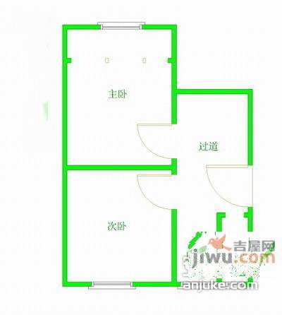 石岚三村2室1厅1卫87㎡户型图