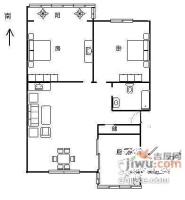 中亚公寓2室2厅1卫96㎡户型图