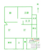 中亚公寓3室2厅2卫户型图
