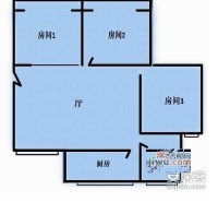 桃浦新村3室1厅1卫64㎡户型图