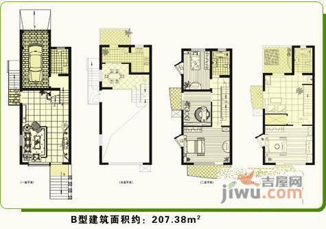 复地太阳城5室3厅2卫户型图