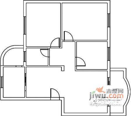 桃浦十村3室1厅1卫81㎡户型图