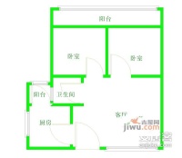 佳景公寓2室1厅1卫户型图