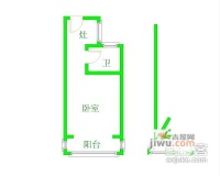 宜洛馨苑1室1厅1卫46㎡户型图