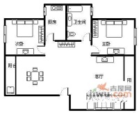 嘉云苑2室2厅1卫户型图