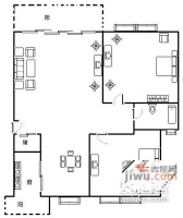 朝霞新苑2室2厅1卫106㎡户型图
