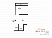 香樟苑1室1厅1卫53㎡户型图