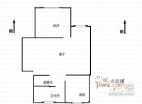 金江家园1室2厅1卫65㎡户型图