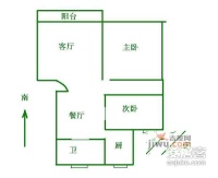 清涧新村第七小区2室1厅1卫70㎡户型图