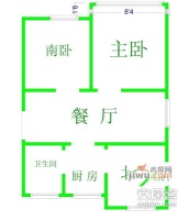 清涧新村第七小区3室1厅1卫85㎡户型图