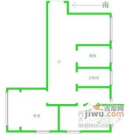 开开大楼2室2厅1卫89㎡户型图