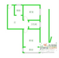 开开大楼2室1厅1卫79㎡户型图