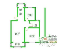 嘉安大厦2室1厅1卫82㎡户型图
