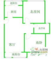 东元大楼3室2厅2卫125㎡户型图