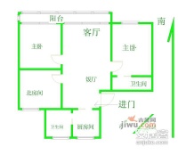 西部秀苑3室2厅1卫120㎡户型图
