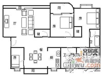 西部秀苑4室2厅2卫191㎡户型图