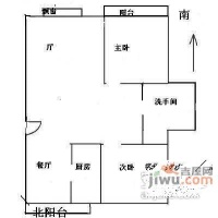 宁馨家园2室2厅1卫108㎡户型图