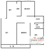 安居瑶成湾花园4室3厅2卫户型图