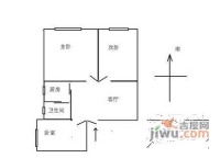 联农大厦3室1厅1卫户型图