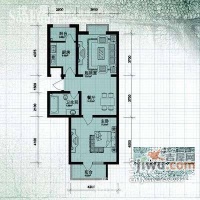 联农大厦1室1厅1卫53㎡户型图