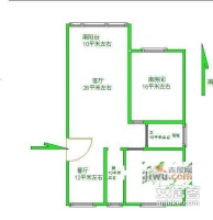 新北巷小区2室2厅1卫81㎡户型图