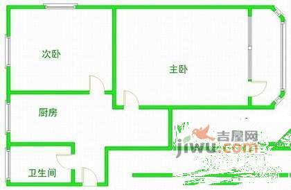 怒江新村2室1厅1卫户型图