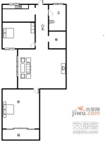 顺达公寓2室2厅1卫115㎡户型图