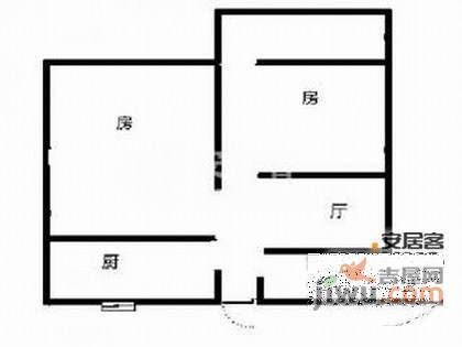 澳门小区2室0厅1卫54㎡户型图