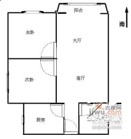 沙田大厦2室2厅1卫110㎡户型图