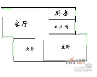 千路公寓2室2厅1卫113㎡户型图