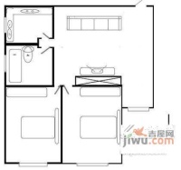 梅山馨苑2室1厅1卫89㎡户型图