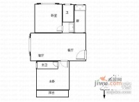 浅水湾恺悦名城2室2厅1卫107㎡户型图