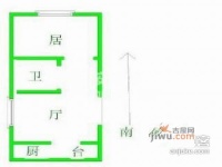 德怡苑1室1厅1卫53㎡户型图