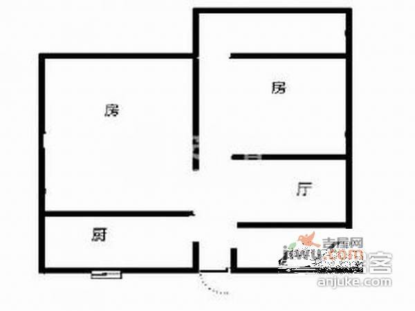 德怡苑2室1厅1卫75㎡户型图