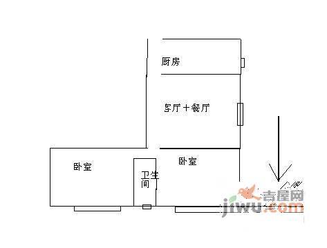 德怡苑2室2厅1卫95㎡户型图