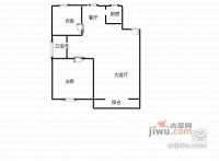 宜居尚城2室2厅1卫88㎡户型图