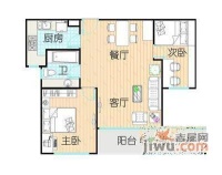 沈默花苑2室2厅2卫104㎡户型图