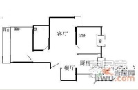 小上海新城2室2厅2卫120㎡户型图