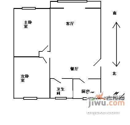 大众家园2室2厅2卫123㎡户型图