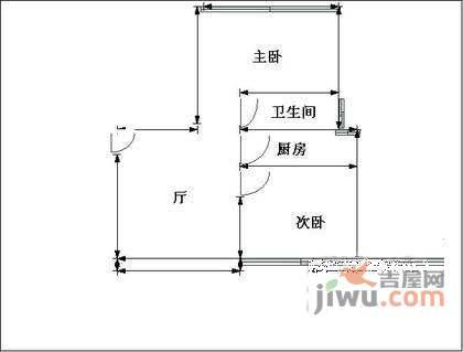 仁德坊2室2厅1卫93㎡户型图