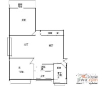 东都公寓2室2厅1卫户型图