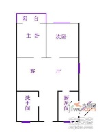 江南新苑2室2厅1卫103㎡户型图