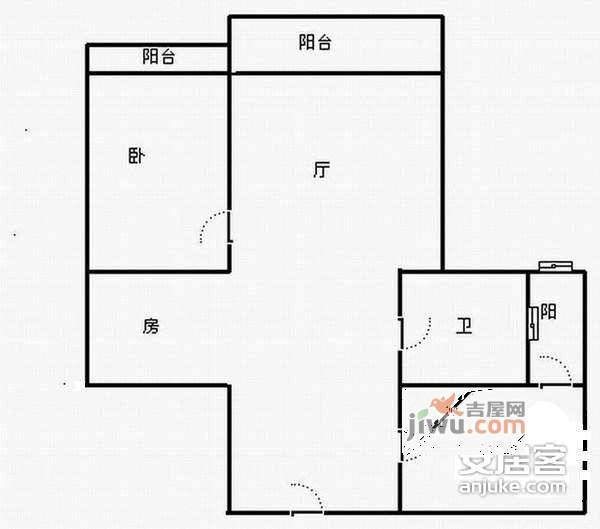 江南世纪新苑2室2厅1卫330㎡户型图