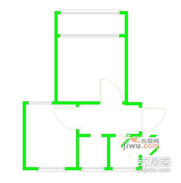 重矿大厦2室2厅1卫109㎡户型图