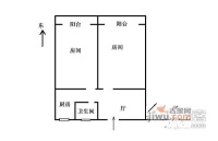 海晖公寓2室1厅1卫77㎡户型图