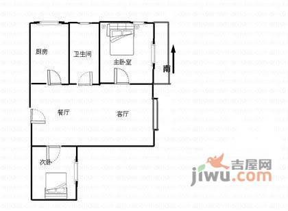 瑞金花园2室2厅2卫118㎡户型图